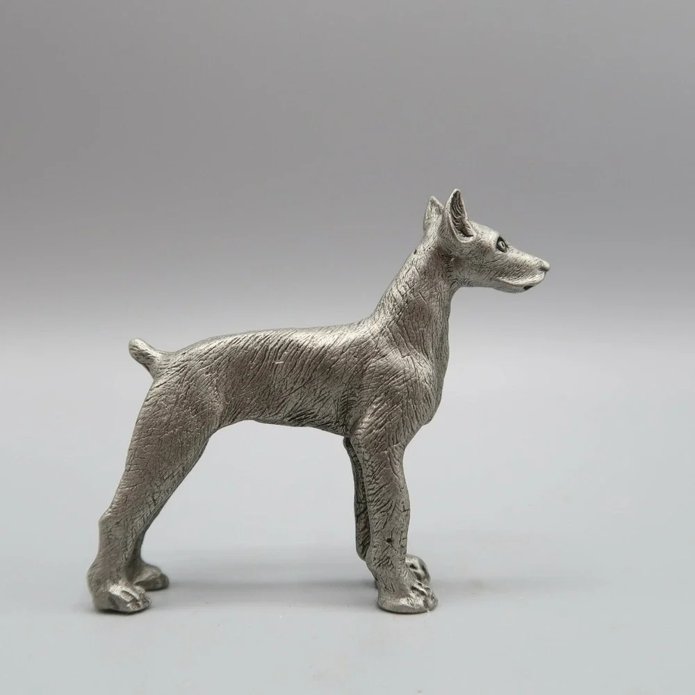 Vintage‎ Doberman Pointer Pewter Dog by BeaLine 2